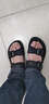 回力男鞋凉鞋男夏季新款休闲透气沙滩鞋男士潮流外穿两用皮凉拖鞋男 黑色22010 42 实拍图
