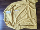 无印良品（MUJI） 男式 天竺编织 圆领长袖T恤 男士 打底衫 男款 AB1L3A4S 烟熏黄色 L (175/100A) 晒单实拍图