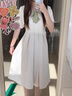 舒芳蝶（shufangdie）法式学院风衬衫裙教资面试服装连衣裙学生夏季仙女气质超仙长裙子 图片色 M 实拍图