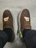 斯凯奇（Skechers）男商务休闲运动皮鞋男鞋一脚蹬缓震软底商务鞋通勤鞋205046 深棕色/CDB 39.5 实拍图