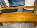 优品元素（YPYS）客厅实木大书桌书柜一体办公桌书房电脑桌写字学习桌长条桌工作台 沙发椅:160*48*坐高45cm 实拍图