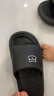 百慕倾臣 拖鞋女踩屎感夏室内家居家用情侣防滑静音厚底洗澡浴室 凉拖鞋男 黑色 38-39 正码（内长250MM） 实拍图