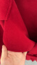 皮尔卡丹（pierre cardin）西西里红色双面羊绒大衣女中长款2023秋冬新款宽松感毛呢外套 红色 M 建议121-135斤 晒单实拍图
