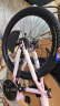 凤凰（Phoenix）山地自行车内走线品牌变速青少年男女竞赛车自行车成人 坦途510 钢架辐条轮-彩云粉 24寸【适合145-170cm】 24速 实拍图