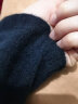 MM麦檬秋新款羊绒打底衫复古黑色米色v领毛衣针织衫女 黑色（V领） 5C8932341-8 155/80A/S 晒单实拍图