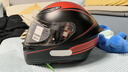 AGV K1S头盔K1摩托车机车全盔四季通用全覆式跑盔男女广角通风透气3C K1S-WARMUP MATT BLACK RED XL（适合59-61头围） 实拍图