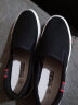 樵柯男鞋2025秋冬季百搭鞋子男款运动休闲板鞋潮流鞋皮面厚底跑步板鞋 RF-6678白黑色 44 实拍图