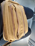 小安熊新款男士帆布包斜挎包多层次韩版休闲潮流户外旅行包挂包小包包 卡其色小号长25高16厘米 实拍图