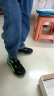 特步（XTEP）儿童童鞋小童氢风科技旋转扣跑鞋 黑/荧光青草绿 32码 晒单实拍图