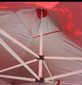 四脚四角帐篷布3x3米户外折叠帐篷顶布四方伞布防雨篷布遮阳伞布 2x3涂银布红 实拍图