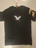 简拓 2022夏季新品薄款中国风刺绣仙鹤纯棉短袖T恤 学生情侣装体恤男大码半袖衫 2011黑色 XL码(140-160斤) 实拍图