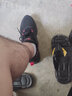 特步运动鞋新款男士潮流透气缓震气垫鞋厚底耐磨休闲跑步鞋健身旅游鞋 黑红 42 实拍图
