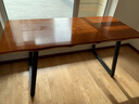 官顾 实木电脑桌北欧书房书桌简约家用办公学习写字桌简易卧室书法桌铁艺工作台长方形桌子 单桌:160*70*75cm 厚5cm 实拍图