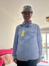 BRELRMON可拆卸防晒衣女男冰丝服防紫外线薄款运动皮肤风衣透气骑行外套 KY5999A天空兰-男 3XL 实拍图