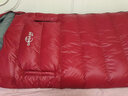 清然（QINGRAN）可伸手羽绒睡袋户外露营秋冬季加厚防寒保暖野外零下30度睡袋成人 1800g绒红色1个 实拍图