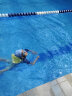 李宁（LI-NING）儿童泳衣连体短袖沙滩防晒男童冲浪服训练游泳装 8081 浅蓝 130  晒单实拍图