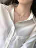 Grace Girl樱花项链女生银项链小众设计高级感走心首饰520情人节礼物送女友 樱花项链-本地仓 实拍图