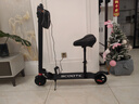 菲尼泰电动滑板车迷你折叠男女代步两轮小型电瓶车轻便上班代驾车 带座椅黑色约20-30公里带照明灯 实拍图