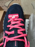 SKECHERS斯凯奇女鞋简约纯色运动鞋 轻质透气减震软底休闲鞋 12615/NVHP 海军蓝色/桃红色 36 实拍图