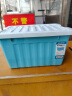 SPACEXPERT 塑料收纳箱 80L蓝色单只  衣物整理箱储物箱搬家箱打包箱 带轮 实拍图