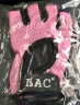 LAC透气防滑半指健身手套女男护腕哑铃器械训练运动锻炼骑行粉色M 实拍图