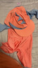 JEEMERY婴儿泳衣宝宝1-3岁儿童泡温泉男女童幼儿连体长袖带帽沙滩游泳装 橙红4码+防晒帽 适合90-100cm 均码 上身偏紧身，建议拍大一码 实拍图