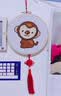 老街缘兔年2026新款儿童小件小幅2026新款自己绣手工十字绣套件线绣客厅 生肖猴【25*25厘米】3股棉线绣 配绣框+流苏+挂绳 实拍图