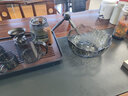 正扬玻璃功夫茶具套装家用整套耐热透明贴花办公泡茶壶茶杯木手柄高档 10头(正圆尊)烟把杯+道洗长胡黑 实拍图