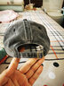 欧美范ins原宿复古洗水做旧牛仔棒球帽子男女街头百搭鸭舌帽 黑灰色 可调节 实拍图