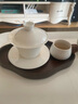 领艺白瓷陶瓷茶荷德化功夫茶具白瓷茶勺茶则赏分茶盘茶道零配件 白瓷茶荷 实拍图