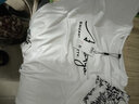 啄木鸟短袖T恤男士套装夏季潮流印花大码休闲短裤运动两件套男装衣服  0815白色 M （90-120斤） 实拍图
