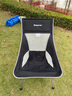 康尔超轻折叠椅户外钓鱼椅写生椅庭院露营椅子透气靠背椅 KC2218黑色 实拍图