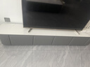 溺宠【整装发货】电视柜茶几组合客厅小户型落地岩板色玻璃电视机柜 灰色+雪山白台面 2.0米三抽【电视柜】 实拍图