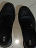 海澜之家HLA皮鞋男士透气商务休闲套脚一脚蹬男鞋HAAPXM4DAL290 增高款39 实拍图