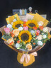 馨仪鲜花速递玫瑰向日葵康乃馨花束生日礼物全国同城配送 向日葵玫瑰混搭花束 实拍图