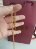 喜兆（XIZHAO）黄金项链麻绳项链男女同款足金999麻花项链简约素链情侣项链 12.36克 晒单实拍图
