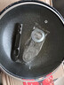 盛公满麦饭石涂层炒锅不粘锅家用铁锅无油烟炒菜锅具电磁炉燃气灶通用 加厚带盖+木铲 30cm 实拍图