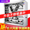 帅友（SCSAYUU）负压风机工业排风扇大功率强力通风换气扇排气扇工厂养殖场抽风机 600型220伏/高配(不锈钢扇叶) 实拍图