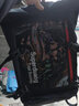 沫茵 高中生书包男韩版时尚潮流个性大容量背包女日韩港风初中生大学生双肩包透明学院风ins潮牌旅游包 黑色 实拍图