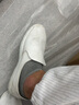 百舸 低帮工作鞋防静电PVC无尘车间透气白色 40码 实拍图