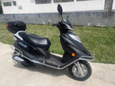 吉浪宇雨钻省油125踏板车摩托车男女款国四电喷燃油助力代步车可上牌 国四电喷标准版可上牌  黑色 实拍图