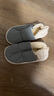 洁丽雅防水棉拖鞋女士秋冬季全包跟情侣月子鞋保暖踩屎感防滑棉鞋男冬天 灰色 40-41 【适合39-40】 实拍图