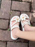 凰巣花朵凉鞋女2025夏厚底绑带仙女风凉拖外穿海边两穿拖鞋露趾罗马鞋 太阳花凉拖鞋女白37-38可穿 实拍图
