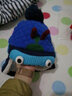 lemonkid儿童帽子男女童加厚保暖围脖手套宝宝护耳帽 蓝色机器人 48cm 实拍图