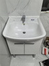 美标卫浴陶瓷柱盆落地立柱洗脸盆立式洗手盆阳台洗手池0540 0540柱盆配精铜龙头含下水器 实拍图