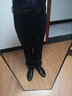啄木鸟（TUCANO）秋冬厚款冰丝纯色商务休闲裤男士直筒裤中年爸爸裤子宽松男士长裤 9852藏青 30 (2尺3腰围) 实拍图