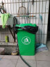 科力邦（Kelibang) 户外垃圾桶 大号塑料加厚50L商用环卫垃圾桶带盖分类工业小区物业翻盖果皮箱 绿色 单个 实拍图