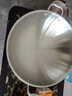 皖骄子304不锈钢炒锅无涂层圆底尖底炒锅 五层钢健康燃气凹面电磁炉通用 42厘米双耳锅内径 40cm 实拍图