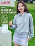 班尼路（Baleno）短款连帽卫衣女2026年秋季新款户外宽松休闲校园潮流时尚长袖上衣 实拍图