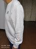 特步（XTEP） 卫衣男装套头t恤衫夏季休闲运动服饰男士保暖打底宽松大码跑步服 白色-logo基础圆领-不加绒 XL /180 -现货速发 实拍图